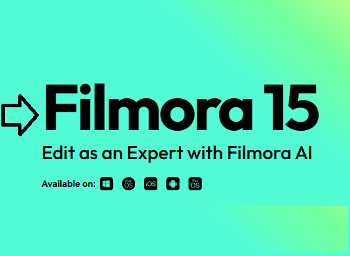 Filmora is a video editing software powered with AI