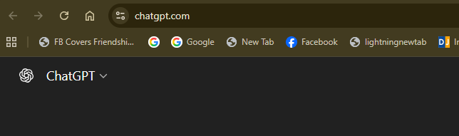 chatgpt location on the web browser